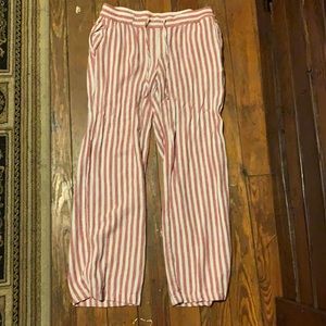 Striped, light weight pants. Perfect for beachwear. Worn a few times on vacation